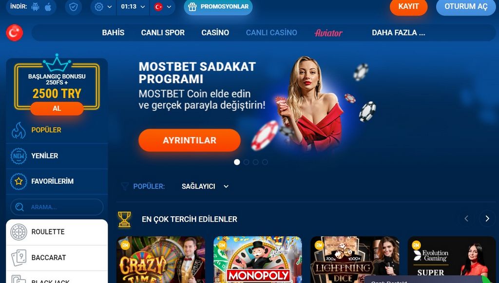 MostBet - Authorities website in the UAE - 300 FS for new gamers